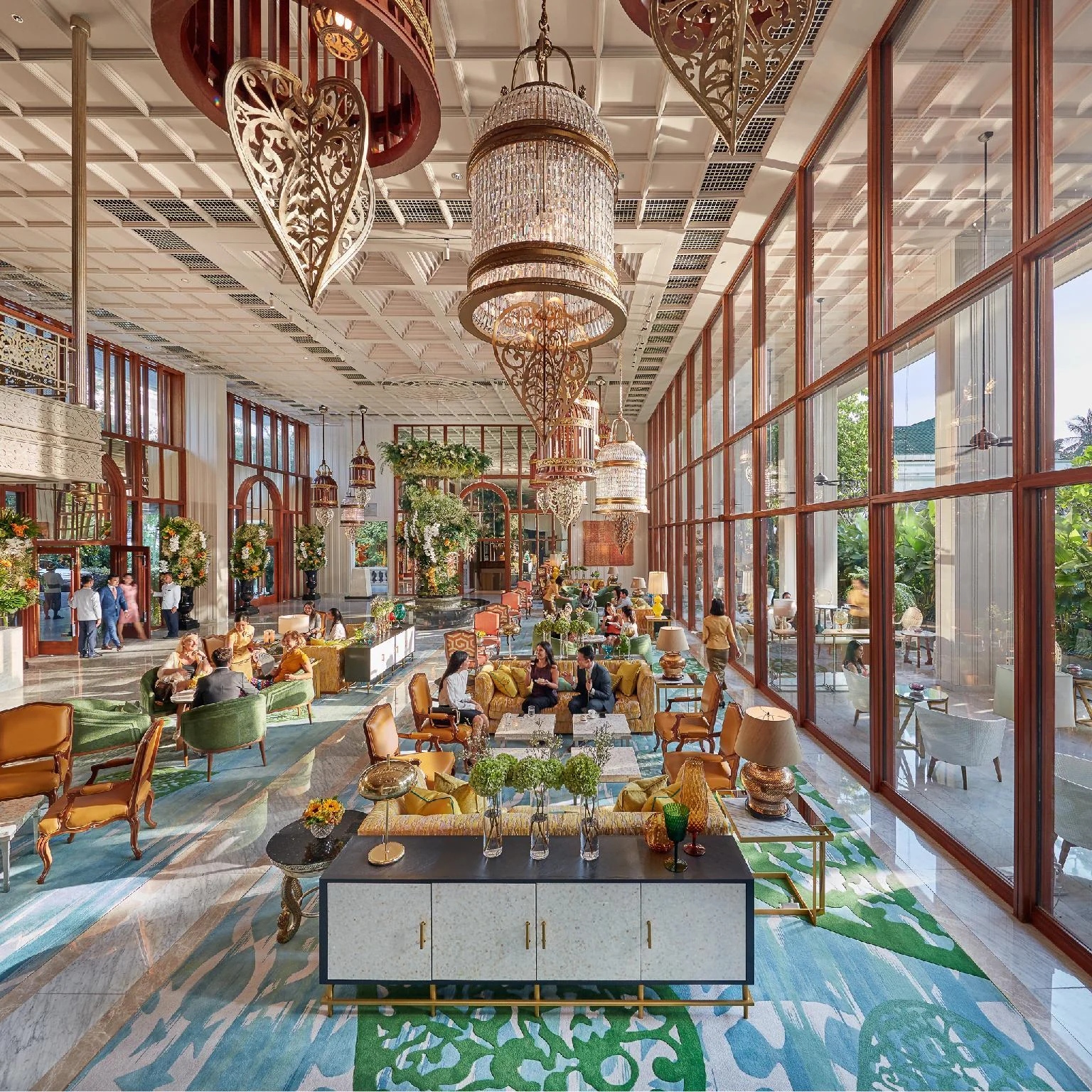 Mandarin Oriental Bangkok Authors' Wing suite interior with river view