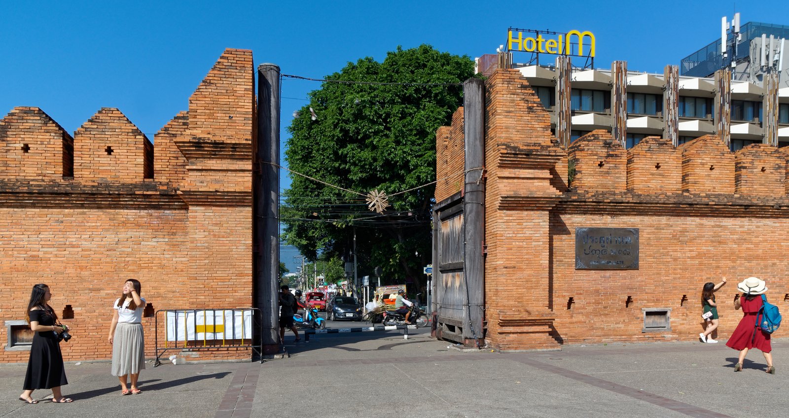 Tha Phae Gate at the eastern edge of the Chiang Mai Old City