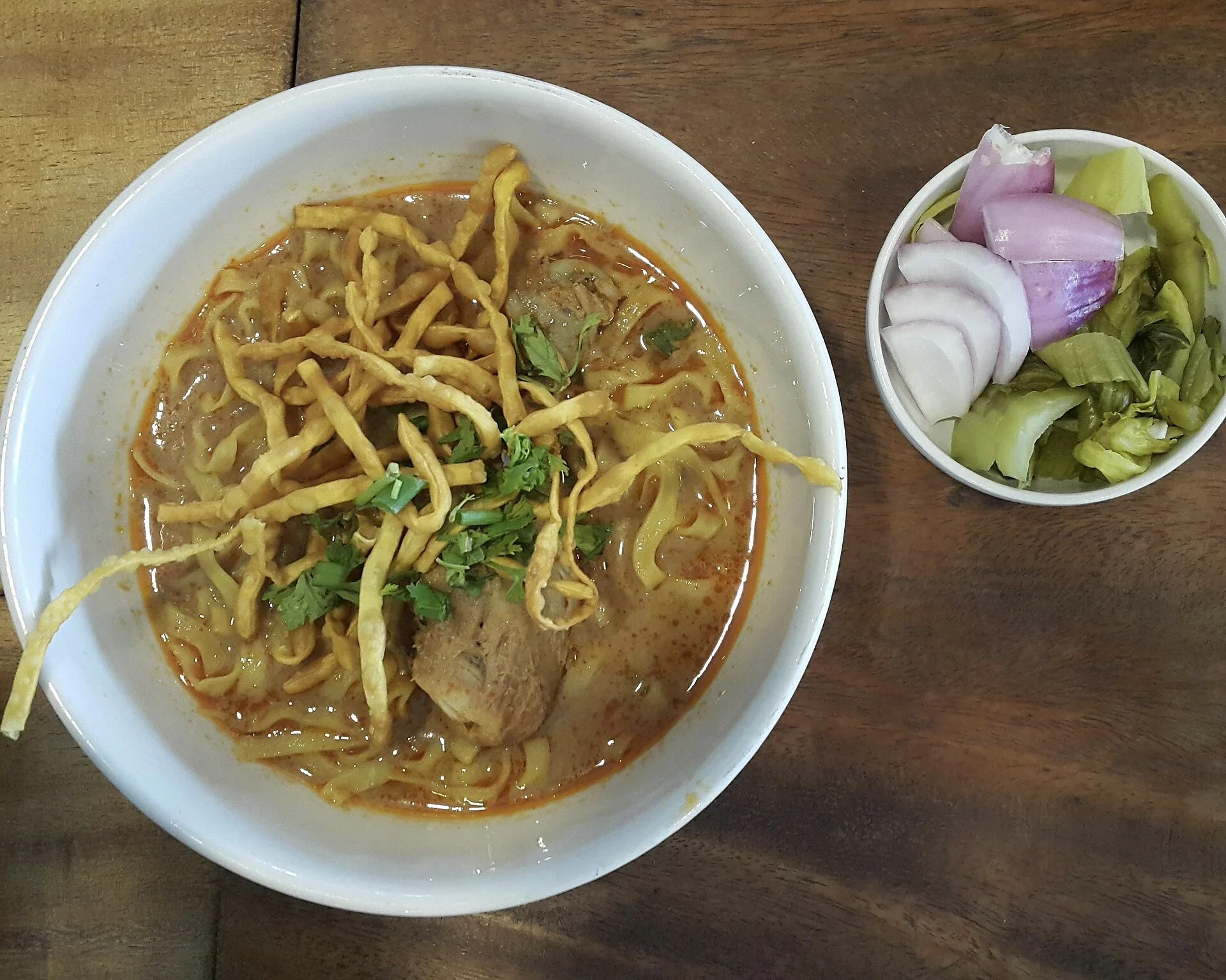 Khao Soi northern Thai curry noodles in Chiang Mai