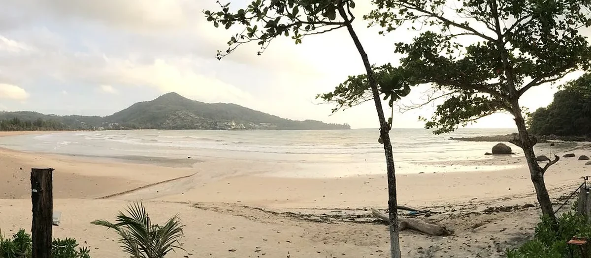 InterContinental Phuket Resort beachfront pool and Kamala Beach at golden hour
