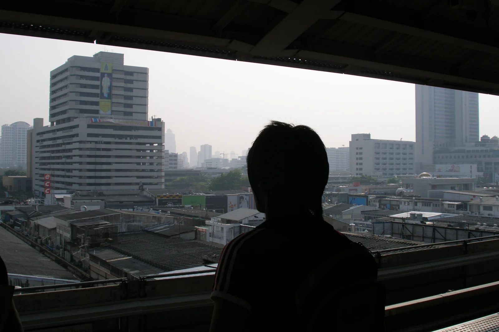 Bangkok seen from Siam BTS Skytrain station, the interchange beside Siam Kempinski