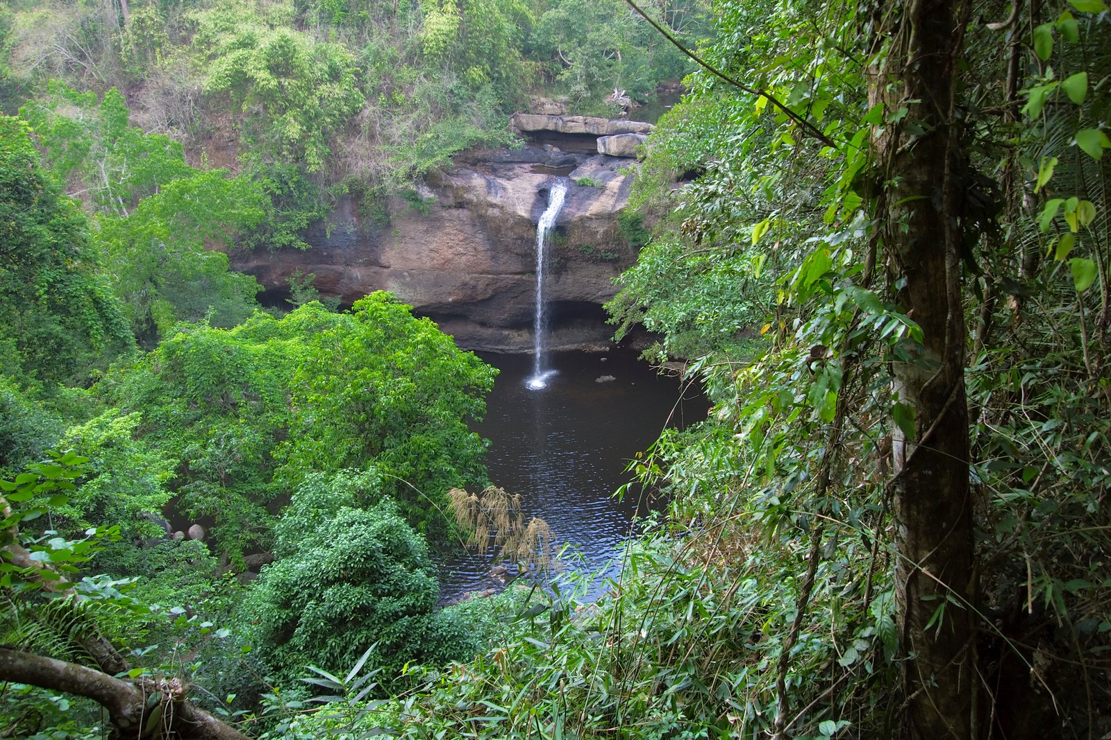 Haew Suwat Waterfall in Khao Yai National Park central section