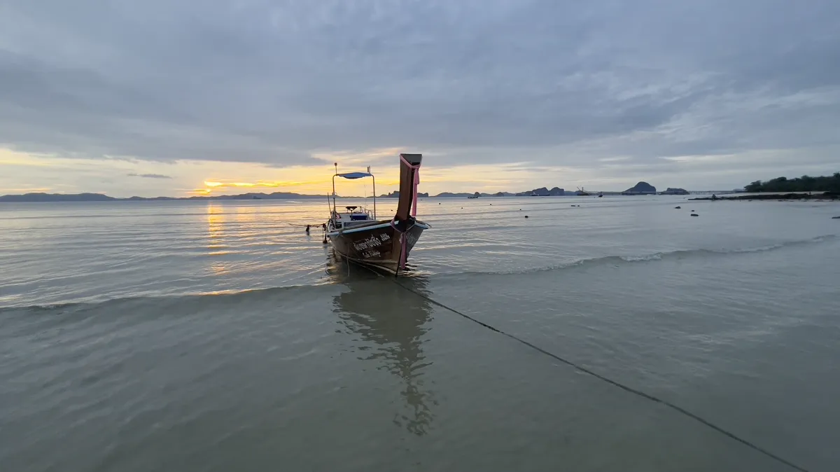 Klong Muang Beach calm water on the Tab Kak peninsula in Krabi