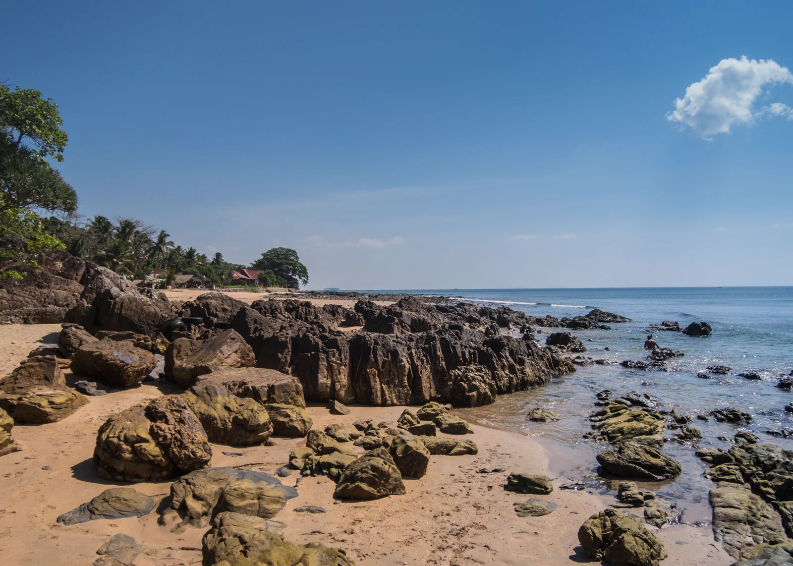 Koh Lanta aerial view the Andaman destination reached by ferry from Phuket Rassada Pier to Saladan Pier
