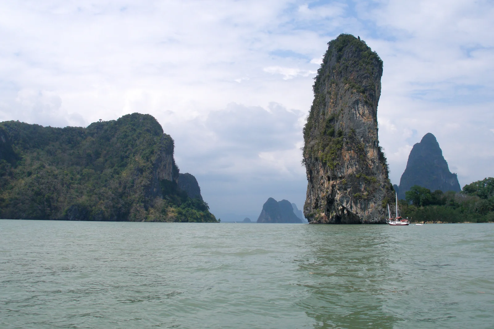 Phang Nga Bay karst seascape near the Phuket White Lotus filming hotels