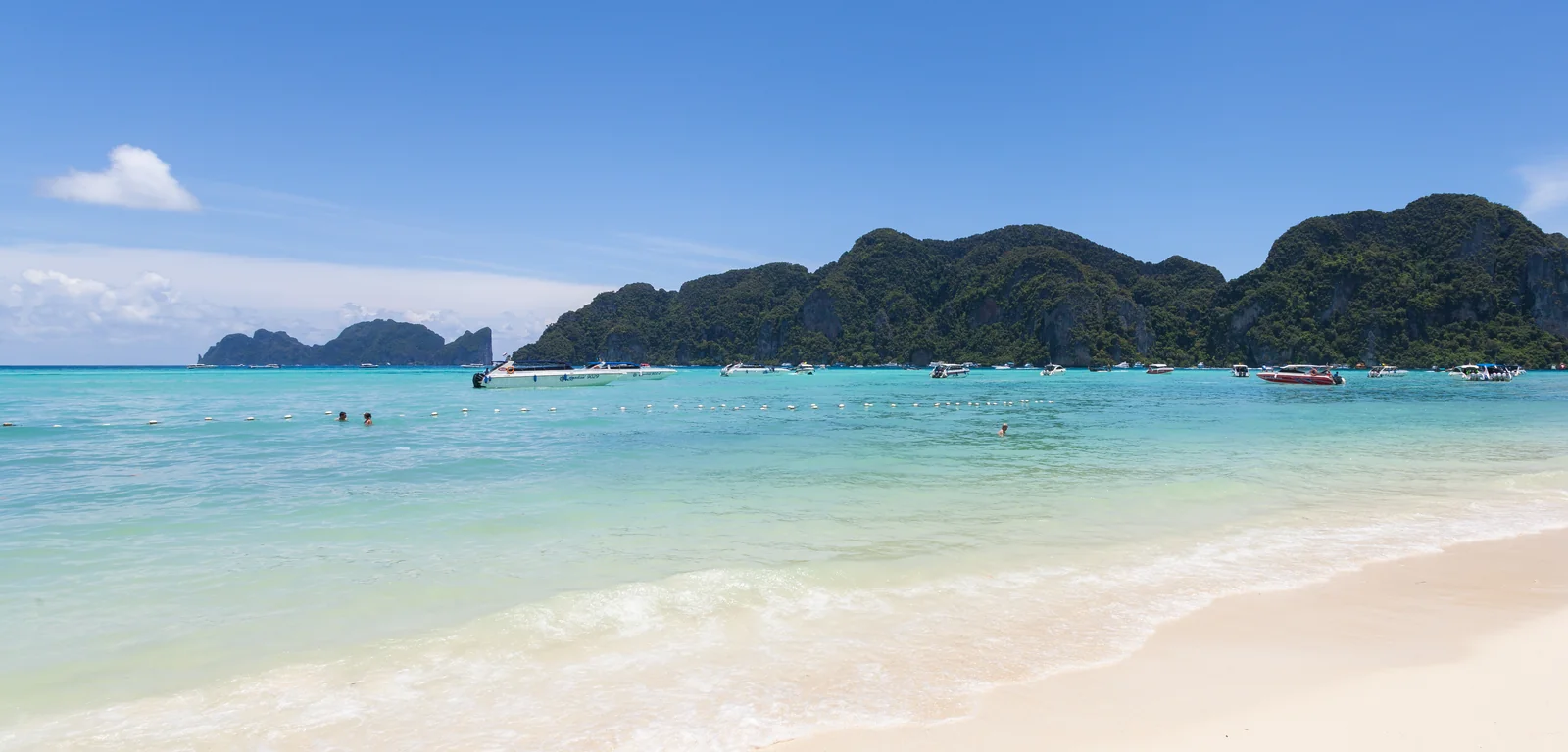 Phi Phi Islands viewpoint over the turquoise Andaman Sea