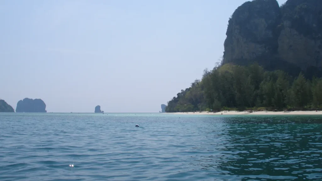 Poda Island, a Krabi day trip stop and the same Andaman Sea the Koh Lanta ferry crosses