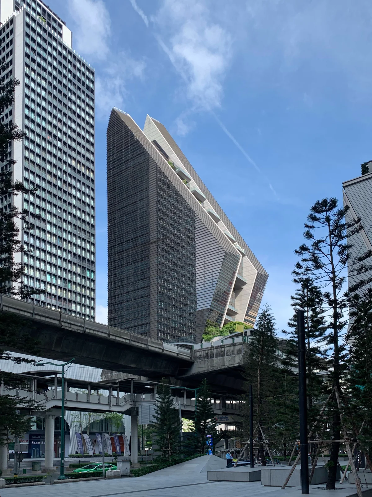 Rosewood Bangkok 30-story wai-inspired tower on Ploenchit Road in central Bangkok