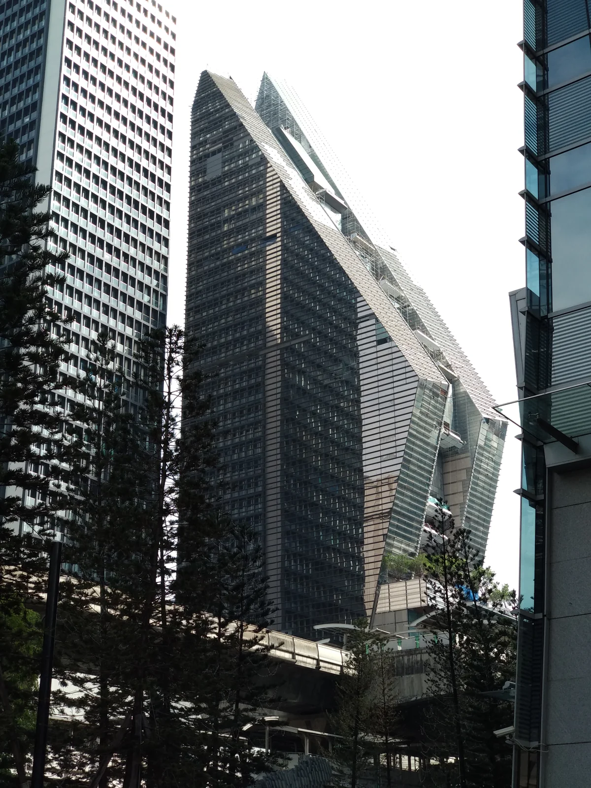Rosewood Bangkok wai-inspired tower facade on Ploenchit Road