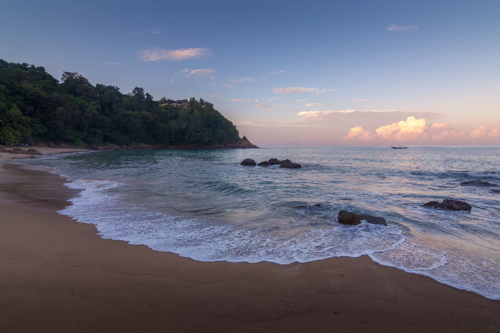 Secluded Banana Beach cove near Nai Thon on the northwest coast of Phuket