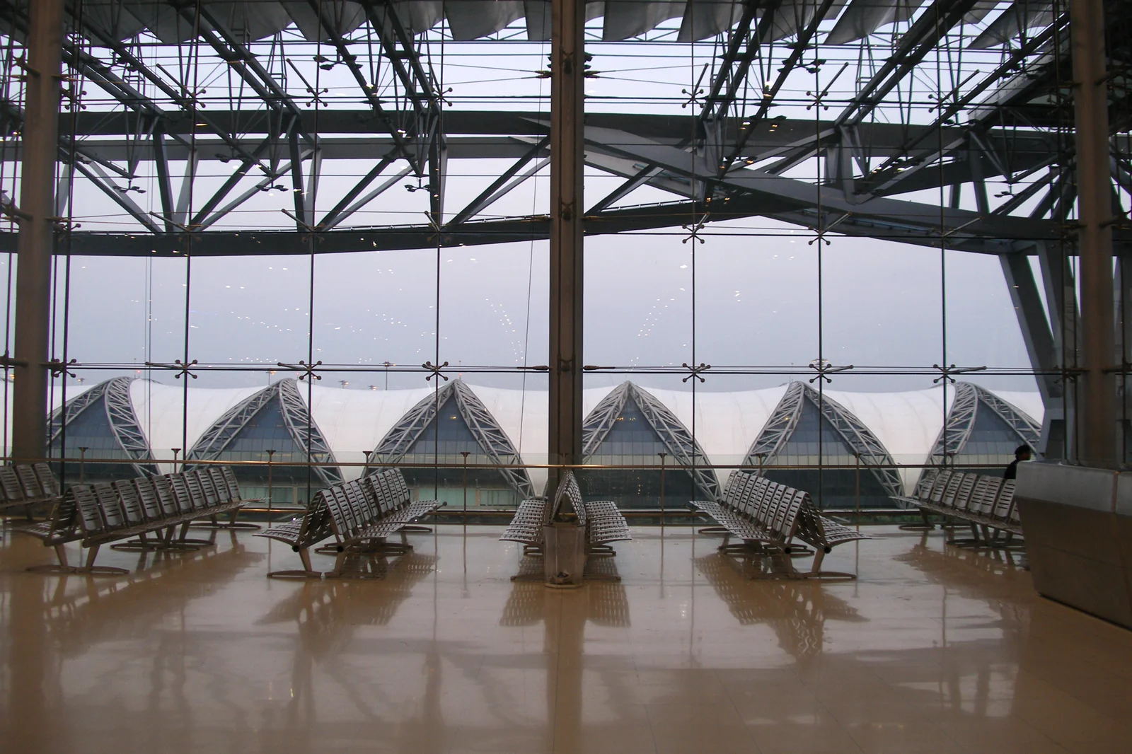 Suvarnabhumi International Airport terminal in Bangkok