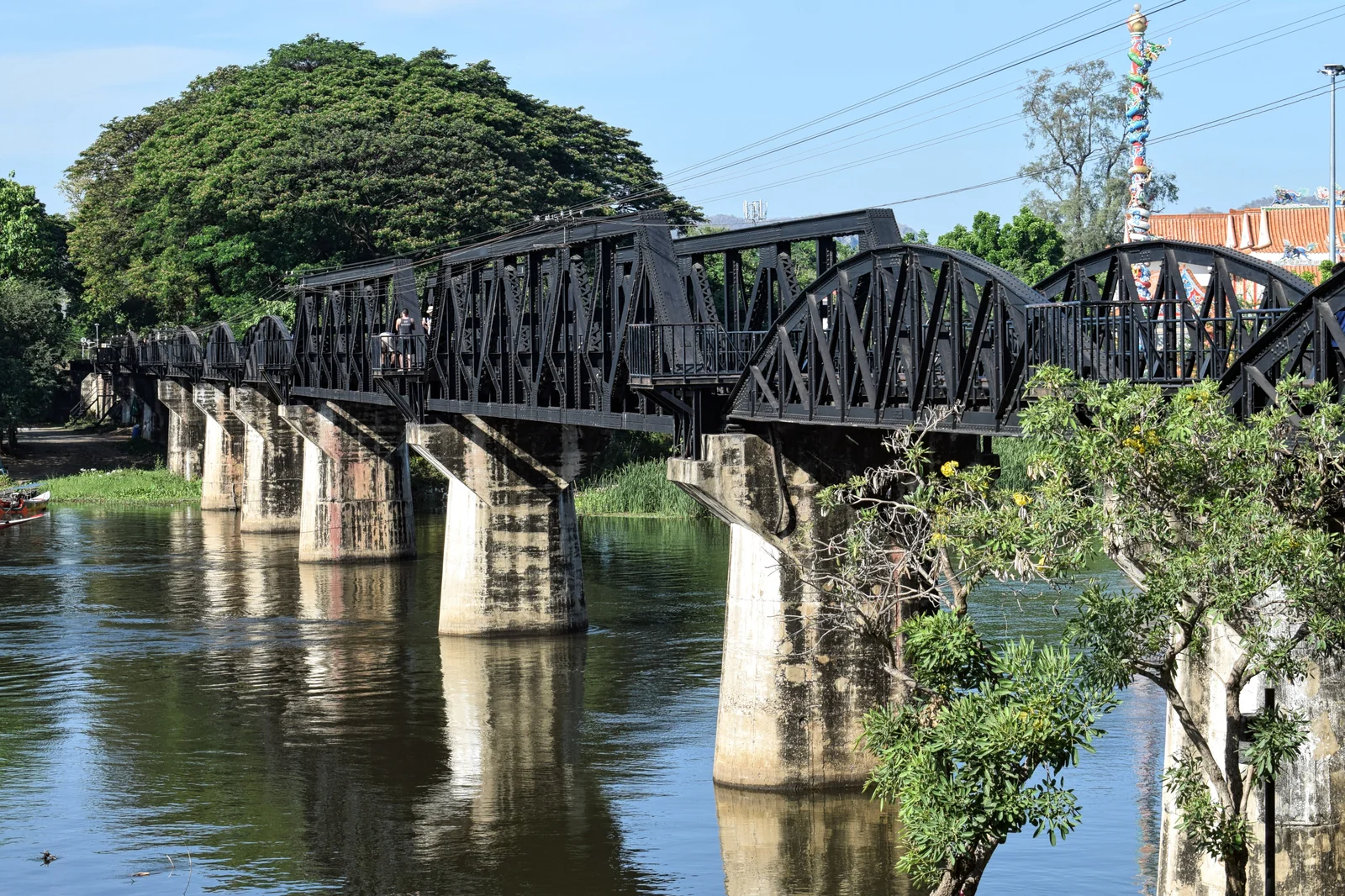 The Bridge over the River Kwai in Kanchanaburi