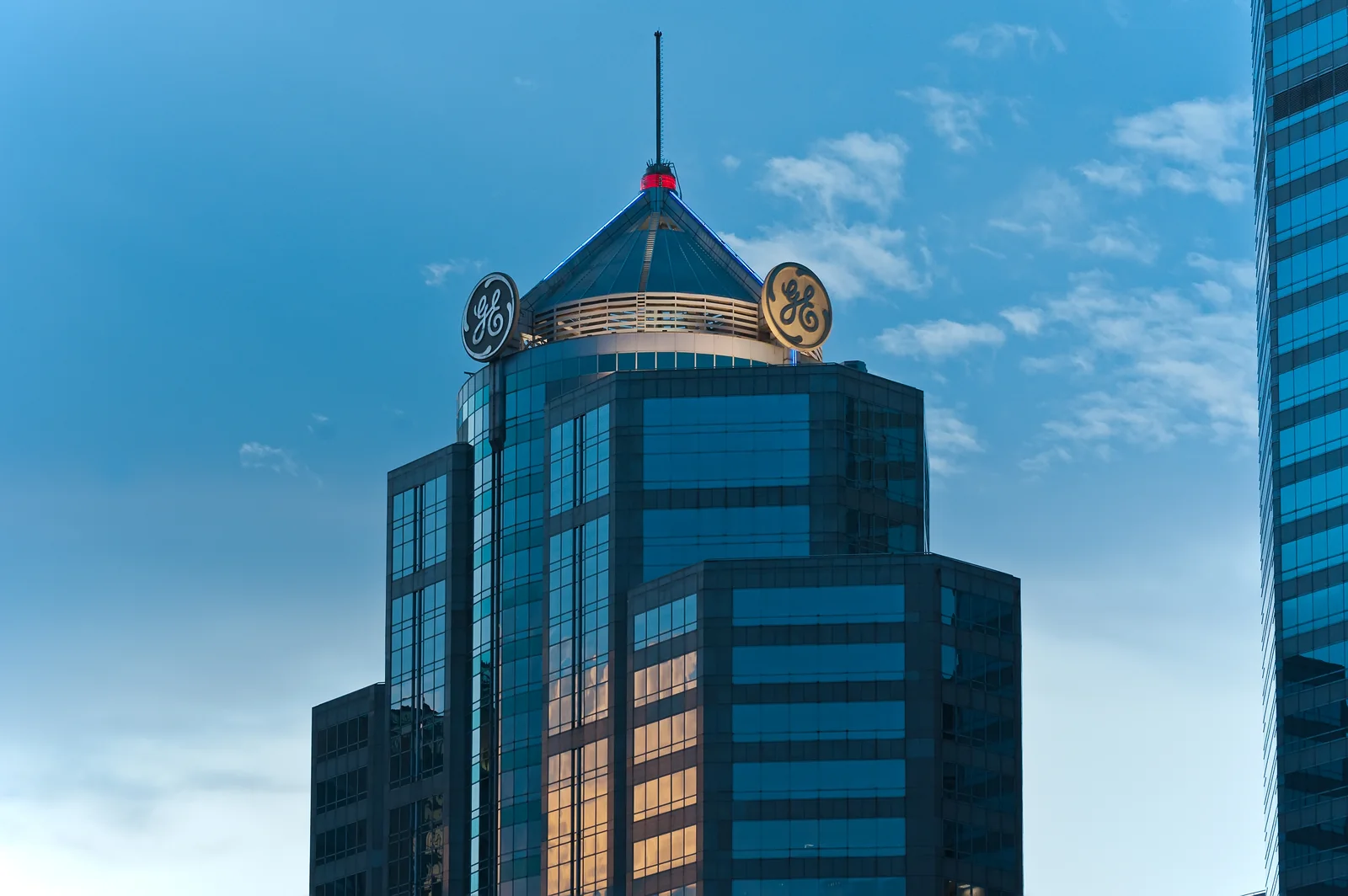 The Conrad Bangkok towers seen across central Bangkok near Lumphini