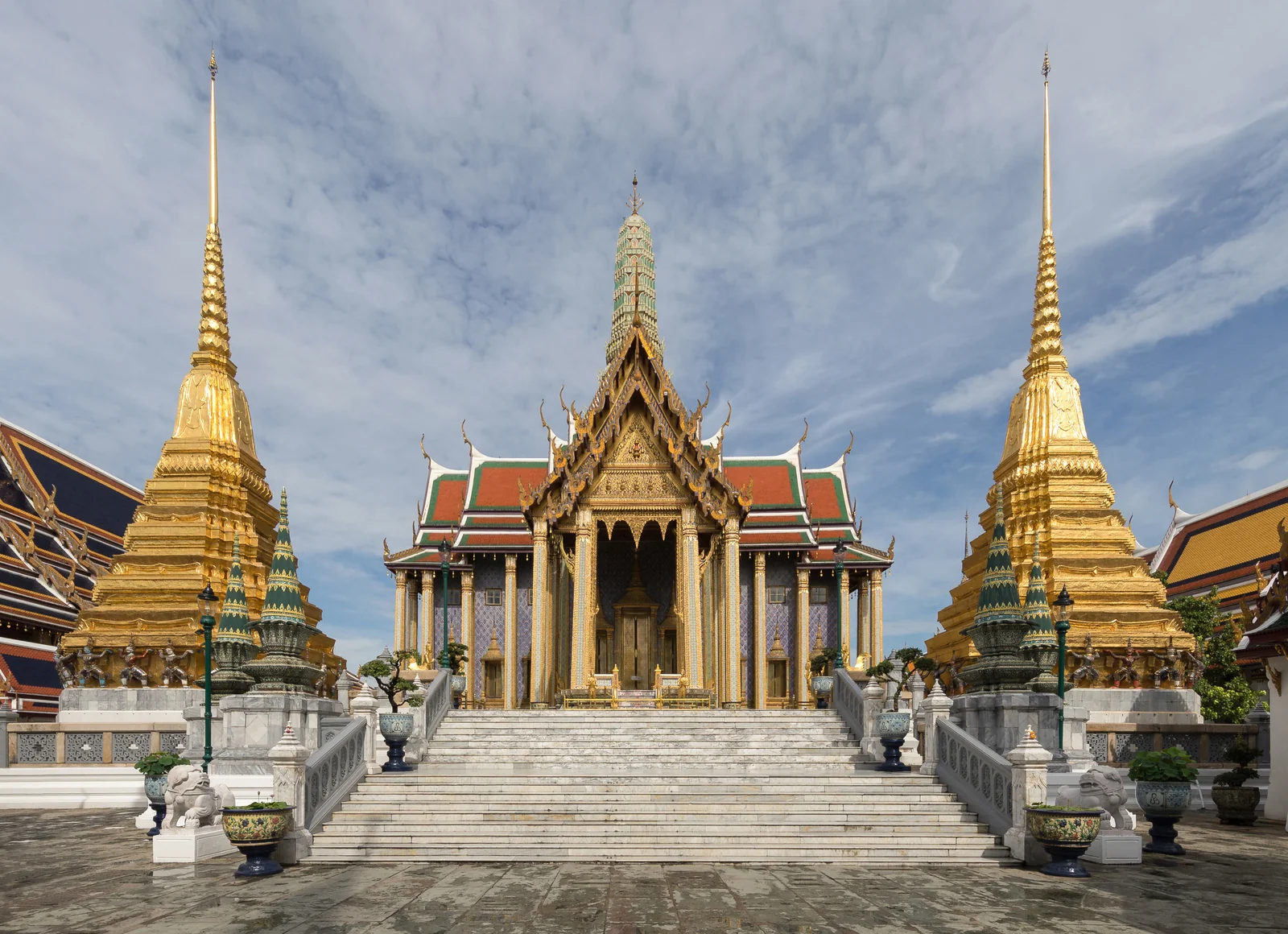The Grand Palace complex in Bangkok