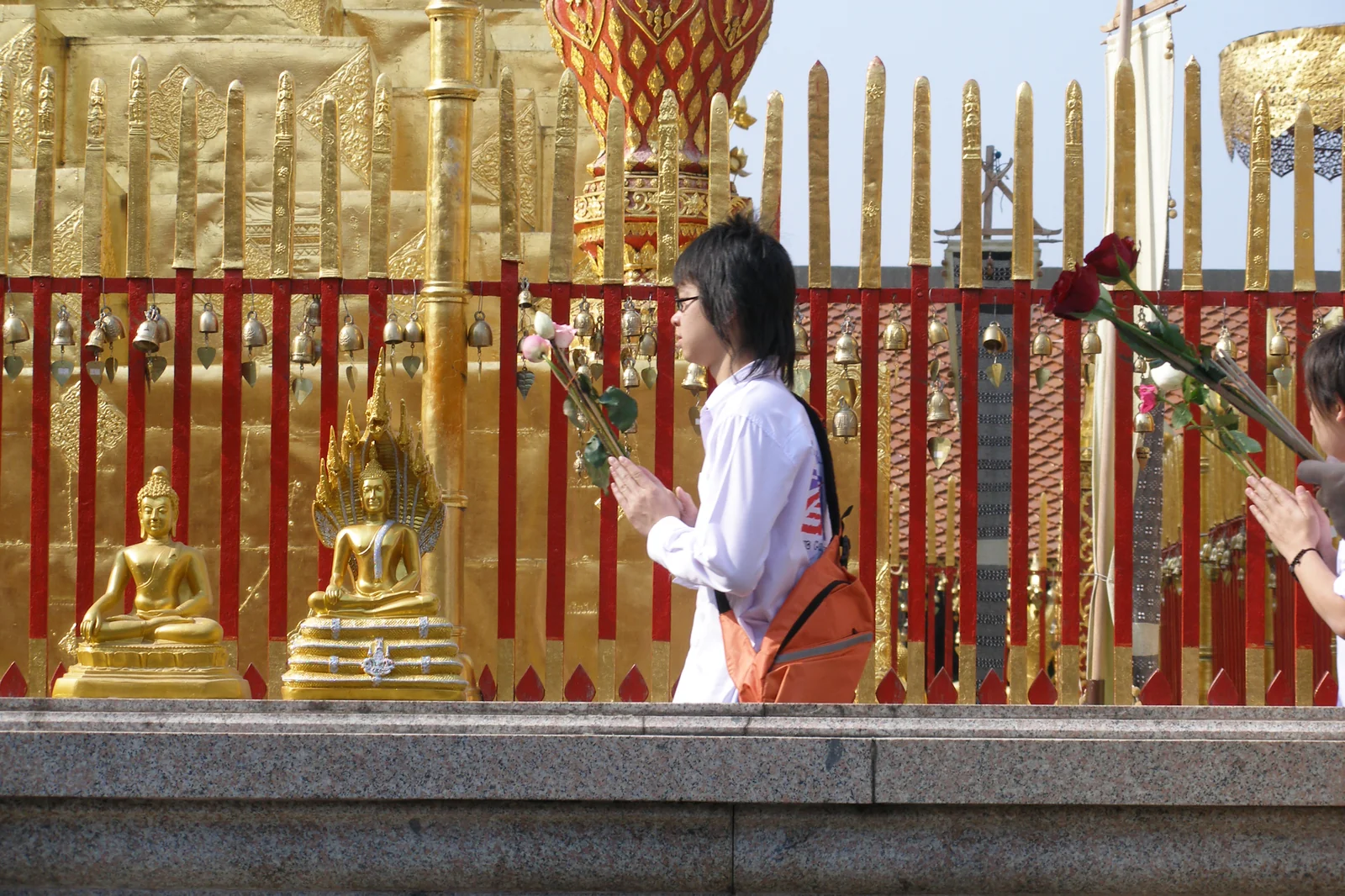 Wat Phra That Doi Suthep golden chedi above Chiang Mai