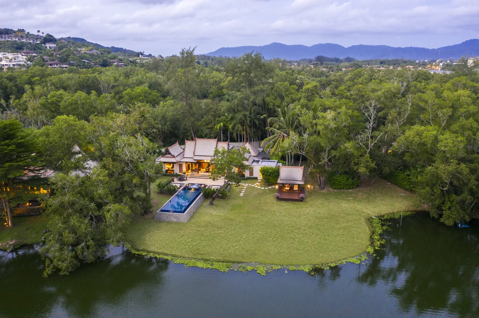 Banyan Tree Phuket villa and private pool set around the Laguna lagoon on Bang Tao