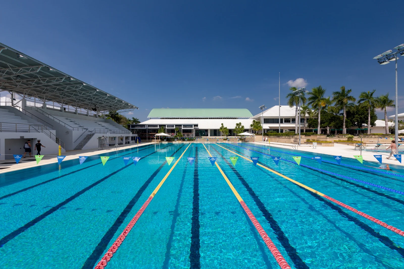 Swimming pool at a health and sports resort in Phuket, the kind of property that carried SHA certification