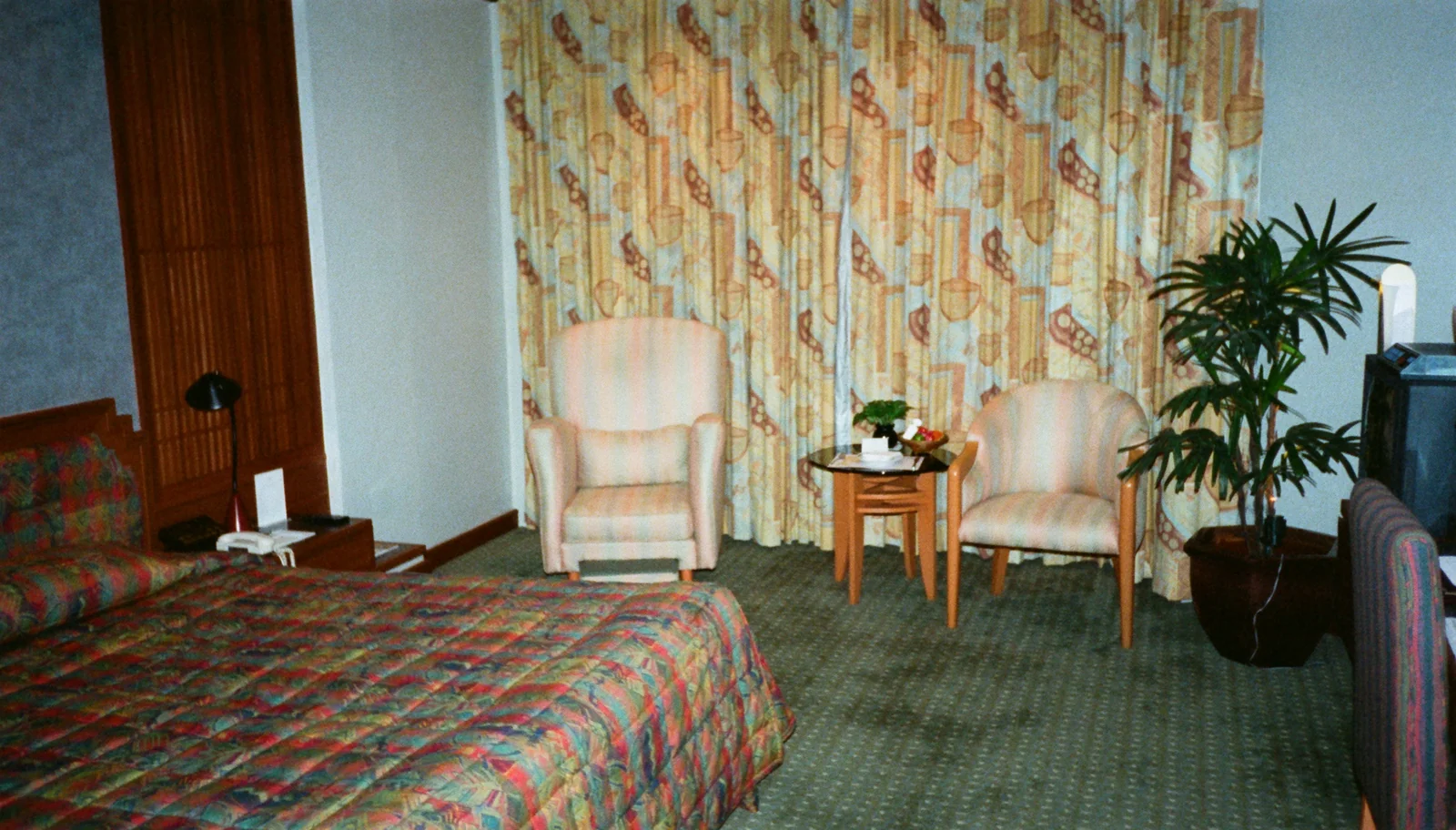 Guest room in a Bangkok hotel, the standard mid-tier format across Thailand